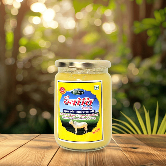 A2 Cow Shri Jyoti Desi Ghee - Bilona Processed (Glass Jar 500 ML)