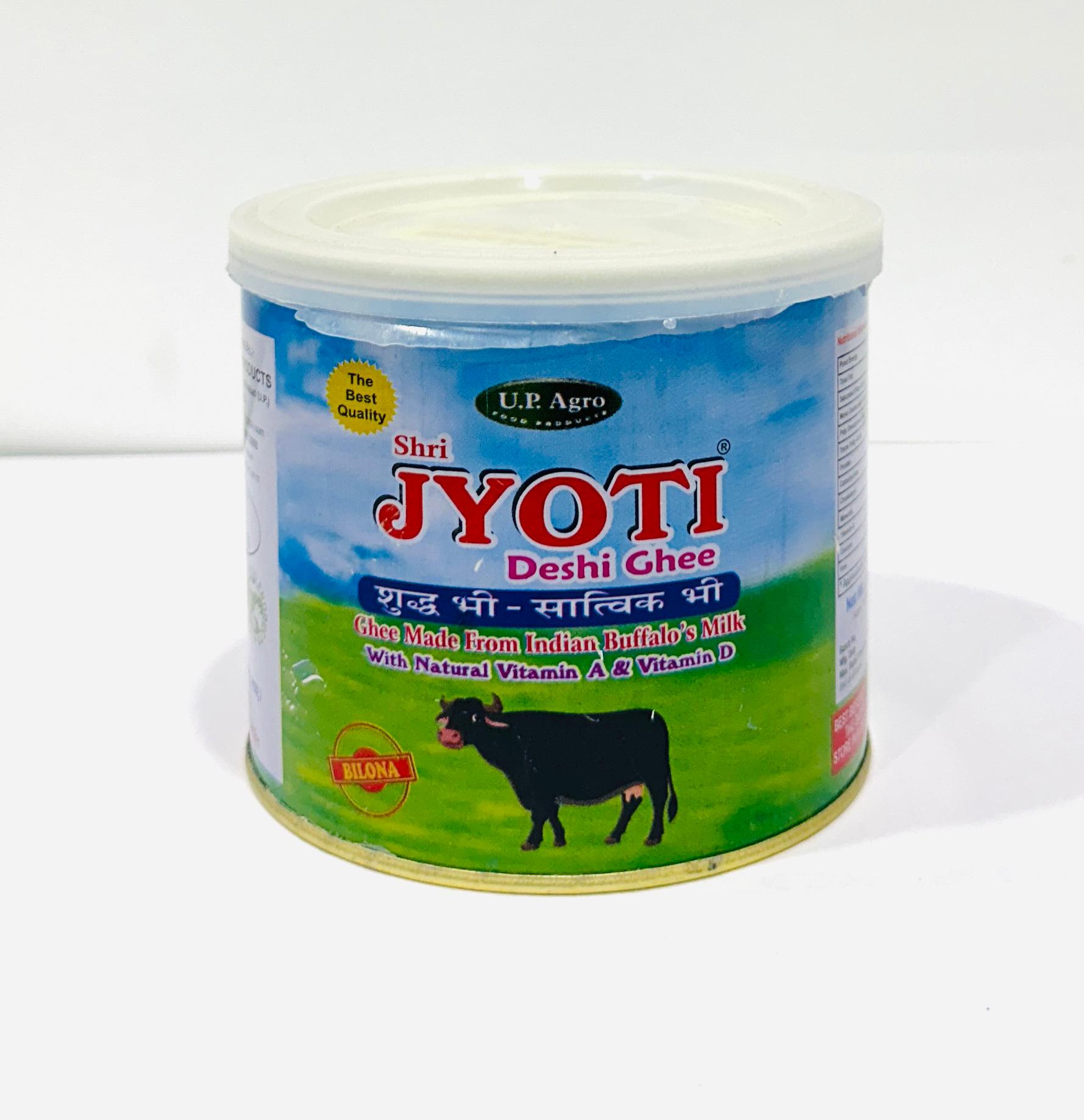 Buffalo Desi Ghee - Bilona Processed (International Tin 500ML) SHRI JYOTI DESHI GHEE