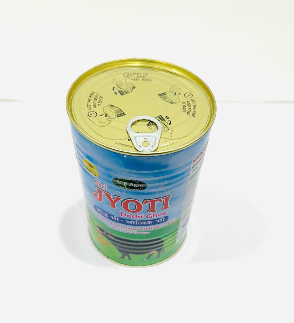 Buffalo Desi Ghee - Bilona Processed (International Tin 1L) SHRI JYOTI DESHI GHEE