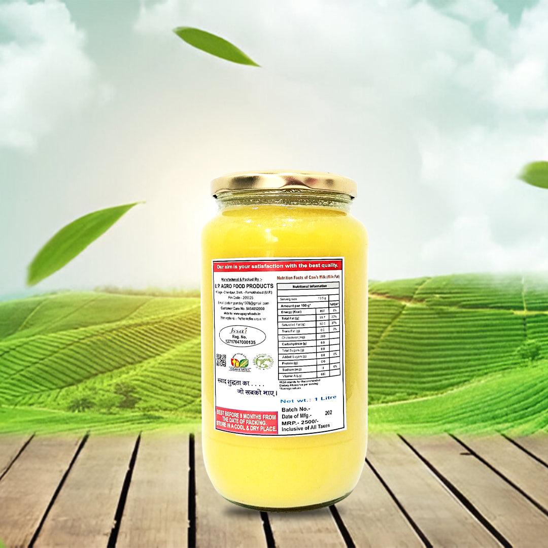 A2 Cow Fresh Desi Ghee (Jar 1L)- Non Bilona -SHRI JYOTI DESHI GHEE